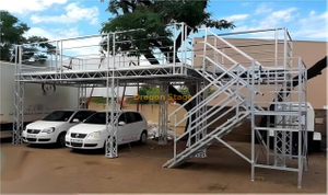 Алюминиевое портативное событие VIP Top Furss с лестницей 12x4x2m