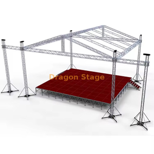 Алюминиевая ферменная система двускатной крыши 13x12x8 м с крыльями динамиков