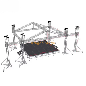 На открытом воздухе пиковая крыша алюминиевая ферменная система 8x6x5m с крыльями динамика